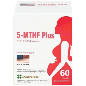 Viên uống 5-MTHF Plus Quatrefolic bổ sung một số vitamin và khoáng chất cho cơ thể (6 vỉ x 10 viên)