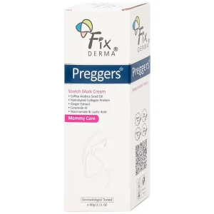 Kem bôi da Fixderma Preggers Stretch Mark Cream dưỡng ẩm, giảm rạn da cho phụ nữ mang thai và sau sinh (60g)