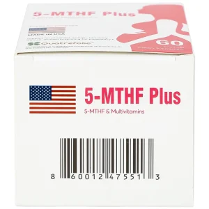 Viên uống 5-MTHF Plus Quatrefolic bổ sung một số vitamin và khoáng chất cho cơ thể (6 vỉ x 10 viên)