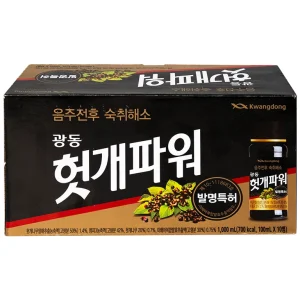 Nước uống giải rượu Hutkae Power 100ml KwangDong hỗ trợ giảm khó chịu khi say