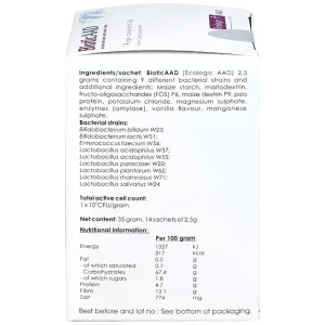 Bột pha uống BioticAAD 2.5g Ecologic AAD bổ sung lợi khuẩn đường ruột, giảm rối loạn tiêu hóa (14 gói)
