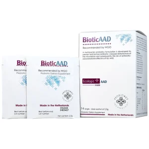 Bột pha uống BioticAAD 2.5g Ecologic AAD bổ sung lợi khuẩn đường ruột, giảm rối loạn tiêu hóa (14 gói)
