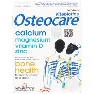 Viên nén Osteocare Vitabiotics bổ sung canxi, khoáng chất cho xương chắc khoẻ (2 vỉ x 15 viên)