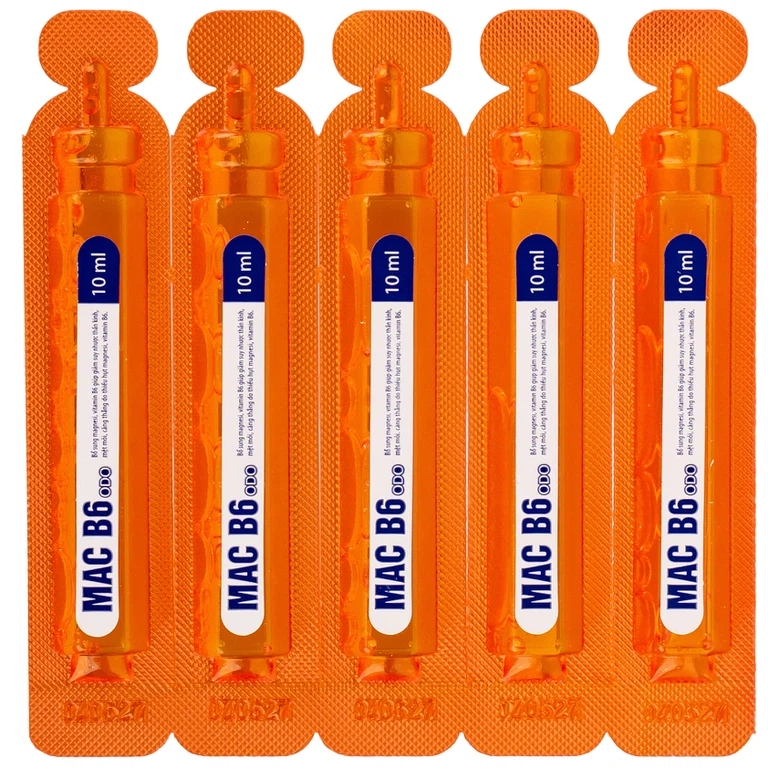 Siro Mac B6 ODO 10ml Odoriko bổ sung magnesi, vitamin B6 (20 ống)