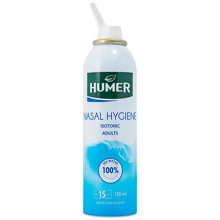 Dung dịch xịt mũi Humer 150 Nose Hygiene Urgo dùng để vệ sinh khoang mũi