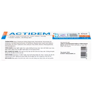 Kem bôi da Actidem Derma Extra Gel 18g ngăn ngừa mụn, dưỡng da và hạn chế thâm sau mụn