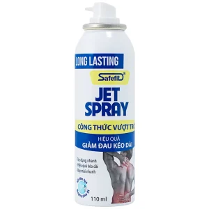 Chai xịt giảm đau kháng viêm Safefit Jet Spray giảm đau, kháng viêm trong căng cơ, bong gân (110ml)