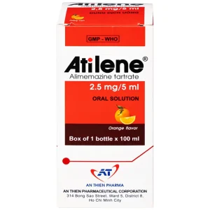Thuốc Atilene 2,5mg/5ml An Thiên điều trị các bệnh hô hấp, viêm mũi, hắt hơi, sổ mũi (100ml)