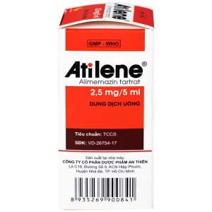 Thuốc Atilene 2,5mg/5ml An Thiên điều trị các bệnh hô hấp, viêm mũi, hắt hơi, sổ mũi (100ml)