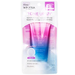 Kem chống nắng Sunplay Skin Aqua Tone Up UV Essence SPF50+ PA++++ giữ ẩm, dưỡng sáng dành cho mọi loại da (50g)