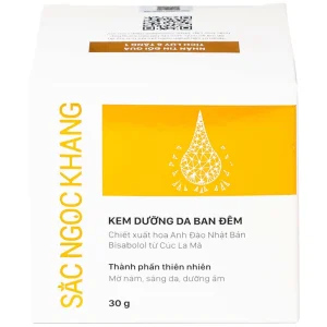 Kem dưỡng da ban đêm Sắc Ngọc Khang 30g làm mờ các vết nám, sạm, tàn nhang