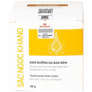 Kem dưỡng da ban đêm Sắc Ngọc Khang 30g làm mờ các vết nám, sạm, tàn nhang
