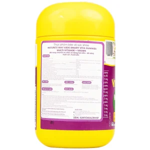 Viên nhai Kids Smart Nature's Way Vita Gummies Multi-vitamin Vegies bổ sung một số vitamin và tăng sức khỏe (60 viên)