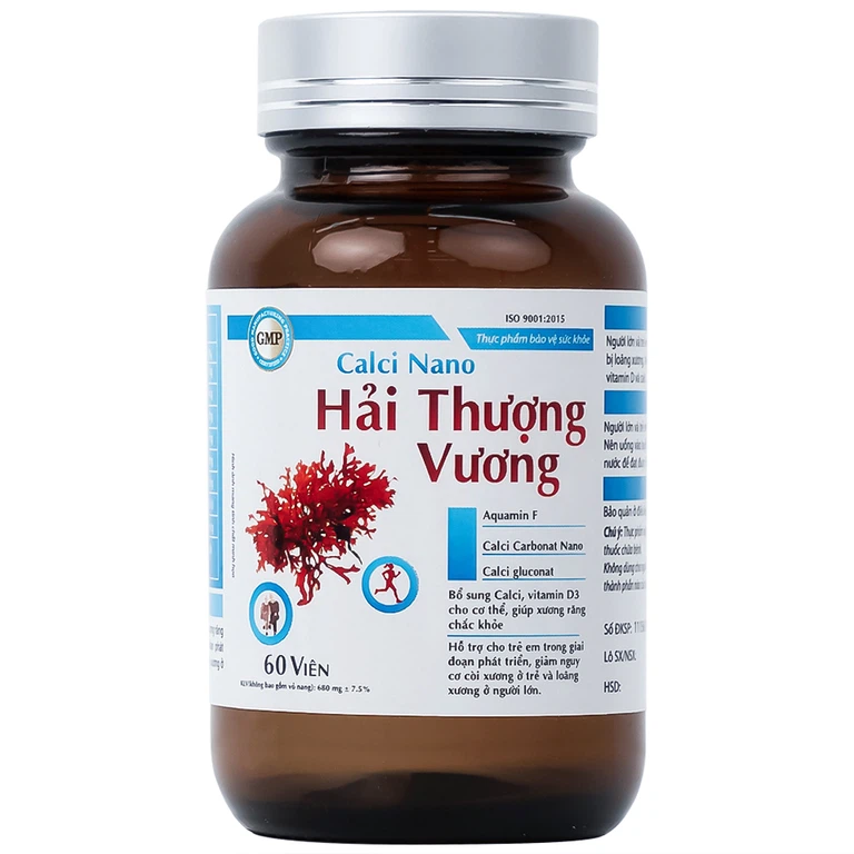 Viên uống Calci Nano Hải Thượng Vương bổ sung Calci, vitamin D3 cho cơ thể (60 viên)