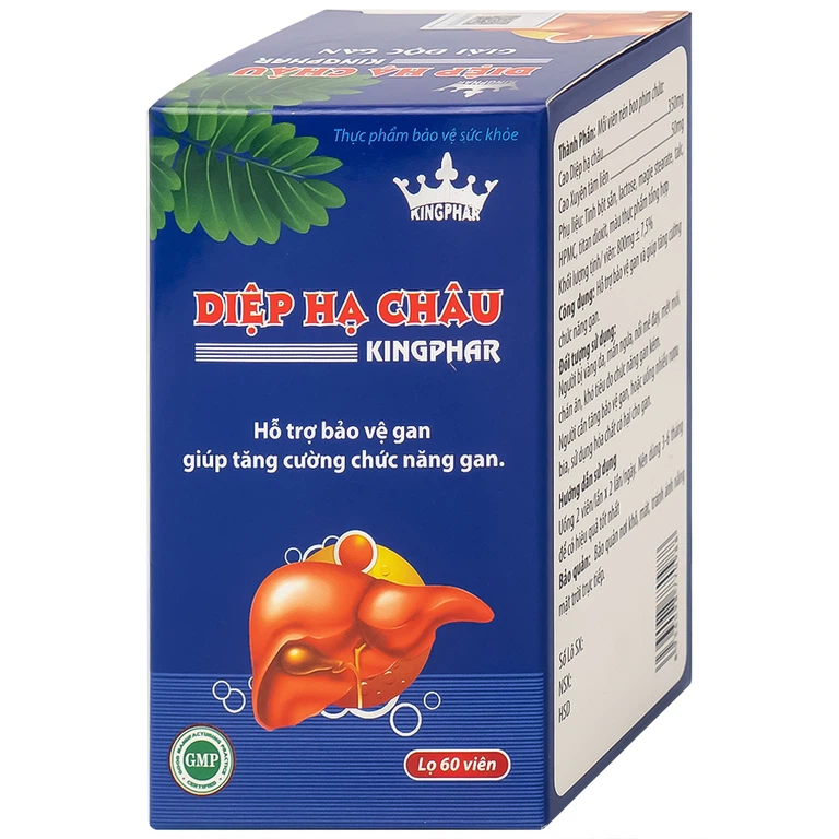 Viên uống Diệp Hạ Châu Kingphar hỗ trợ bảo vệ gan, tăng cường chức năng gan (60 viên)