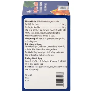 Viên uống Diệp Hạ Châu Kingphar hỗ trợ bảo vệ gan, tăng cường chức năng gan (60 viên)