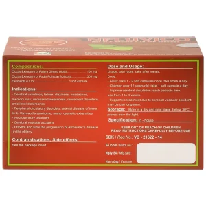 Thuốc Npluvico Nature điều trị suy tuần hoàn não (6 vỉ x 10 viên)