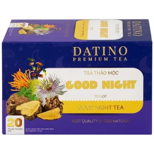Trà thảo mộc Good Night Datino Premium Tea giúp tạo giấc ngủ tự nhiên (20 túi x 2g)