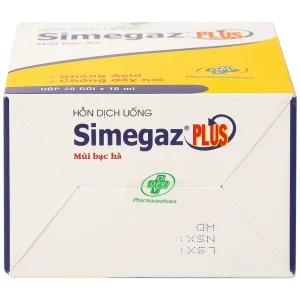 Hỗn dịch uống Simegaz Plus OPV vị bạc hà, điều trị viêm loét dạ dày , tăng acid dạ dày (20 gói x 10ml)