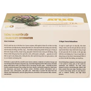 Trà thảo mộc Atiso Datino Premium Tea hỗ trợ giải độc gan, tăng cường chức năng gan (20 túi x 2g)