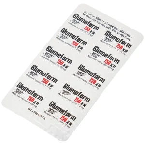 Thuốc Glumeform 750 XR DHG điều trị đái tháo đường típ 2 (3 vỉ x 10 viên)