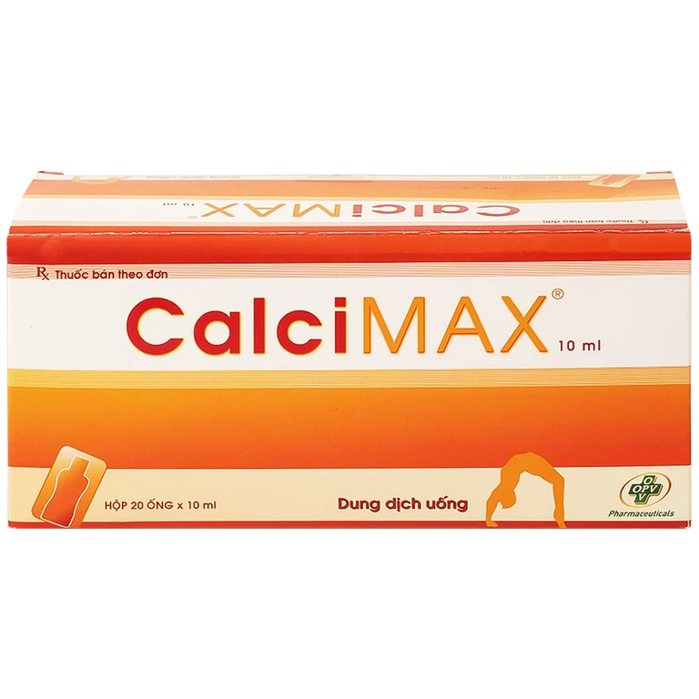Dung dịch uống CalciMAX OPV giúp ngon miệng, chắc khỏe xương (20 ống x 10ml)