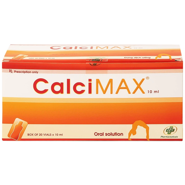 Dung dịch uống CalciMAX OPV giúp ngon miệng, chắc khỏe xương (20 ống x 10ml)