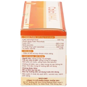 Dung dịch uống CalciMAX OPV giúp ngon miệng, chắc khỏe xương (20 ống x 10ml)