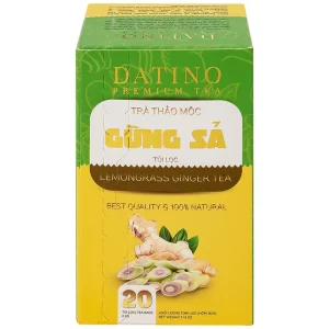 Trà thảo mộc gừng sả Datino Premium Tea hỗ trợ giảm nghẹt mũi, sổ mũi, buồn nôn (20 túi x 2g)