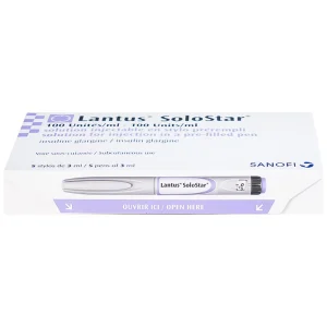 Bút tiêm Lantus SoloStar 100 Units/ml điều trị đái tháo đường (5 cây x 3ml)