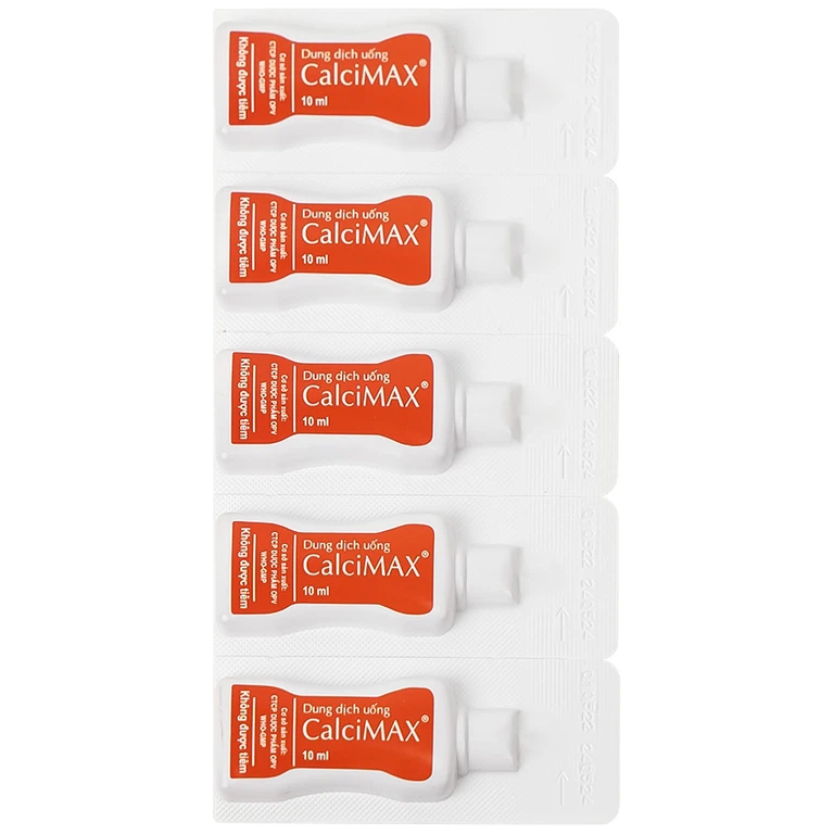 Dung dịch uống CalciMAX OPV giúp ngon miệng, chắc khỏe xương (20 ống x 10ml)