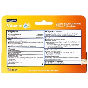 Kem Natureplex A+D Ointment 42.5g Natureplex hỗ trợ giảm và ngăn ngừa hăm tã