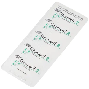 Thuốc Glumerif 2 DHG điều trị bệnh đái tháo đường típ 2 (3 vỉ x 10 viên)