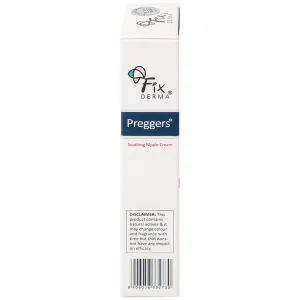 Kem Preggers Soothing Nipple Cream Fixderma hỗ trợ dưỡng ẩm, phục hồi, làm dịu núm vú bị khô (20g)