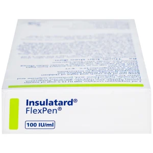 Bút tiêm Insulatard FlexPen 100IU/ml Novo Nordisk điều trị bệnh đái tháo đường (5 cây)