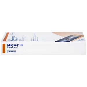 Bút tiêm Mixtard 30 Flexpen 100 IU/ml Novo Nordisk điều trị bệnh đái tháo đường (5 cây x 3ml)