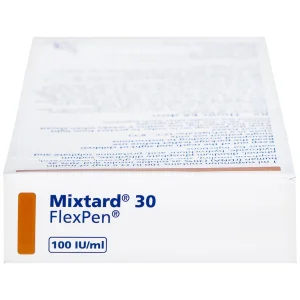 Bút tiêm Mixtard 30 Flexpen 100 IU/ml Novo Nordisk điều trị bệnh đái tháo đường (5 cây x 3ml)