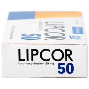 Viên nén Lipcor 50 DHG Pharma điều trị tăng huyết áp (3 vỉ x 10 viên)