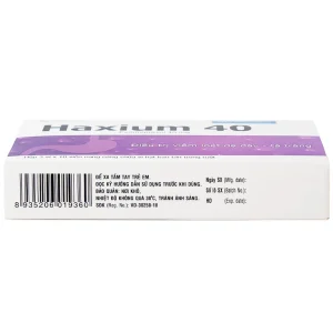 Thuốc Haxium 40 DHG hỗ trợ phòng và điều trị loét dạ dày - tá tràng (3 vỉ x 10 viên)