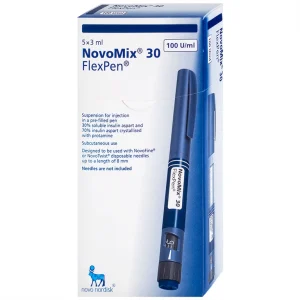 Bút tiêm NovoMix 30 FlexPen Novo Nordisk điều trị đái tháo đường (5 cây x 3ml)