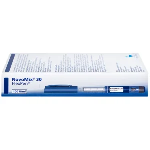 Bút tiêm NovoMix 30 FlexPen Novo Nordisk điều trị đái tháo đường (5 cây x 3ml)