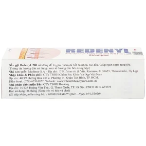 Dầu gội Redenyl Medimar dùng để trị gàu, viêm da tiết bã nhờn, ngăn ngừa rụng tóc (200ml)