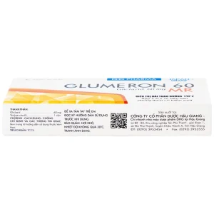 Thuốc Glumeron 60 MR DHG điều trị đái tháo đường típ 2 (2 vỉ x 15 viên)