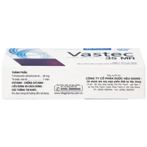 Thuốc Vastec 35 MR DHG điều trị đau thắt ngực ổn định (5 vỉ x 10 viên)
