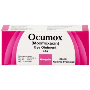 Thuốc mỡ tra mắt Ocumox Remington điều trị viêm kết mạc