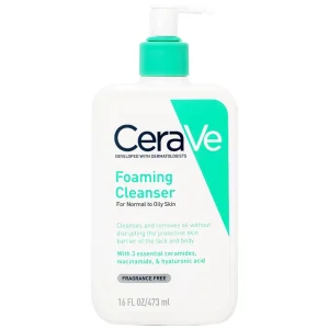 Sữa Rửa Mặt Tạo Bọt CeraVe Foaming Cleanser dành cho da thường và da dầu (473ml)