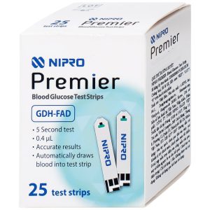 Que thử đường huyết Nipro Premier (25 que)