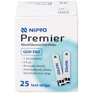 Que thử đường huyết Nipro Premier (25 que)