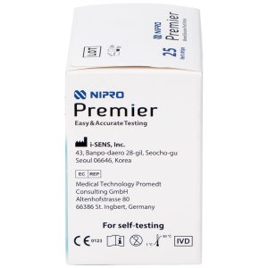 Que thử đường huyết Nipro Premier (25 que)