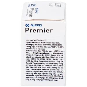 Que thử đường huyết Nipro Premier (25 que)